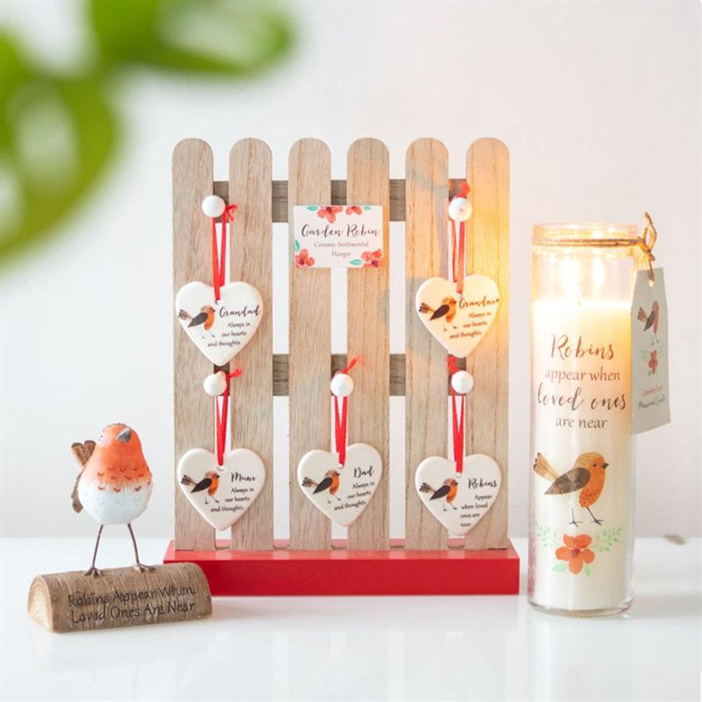 Robins Appear Cranberry Tube Candle