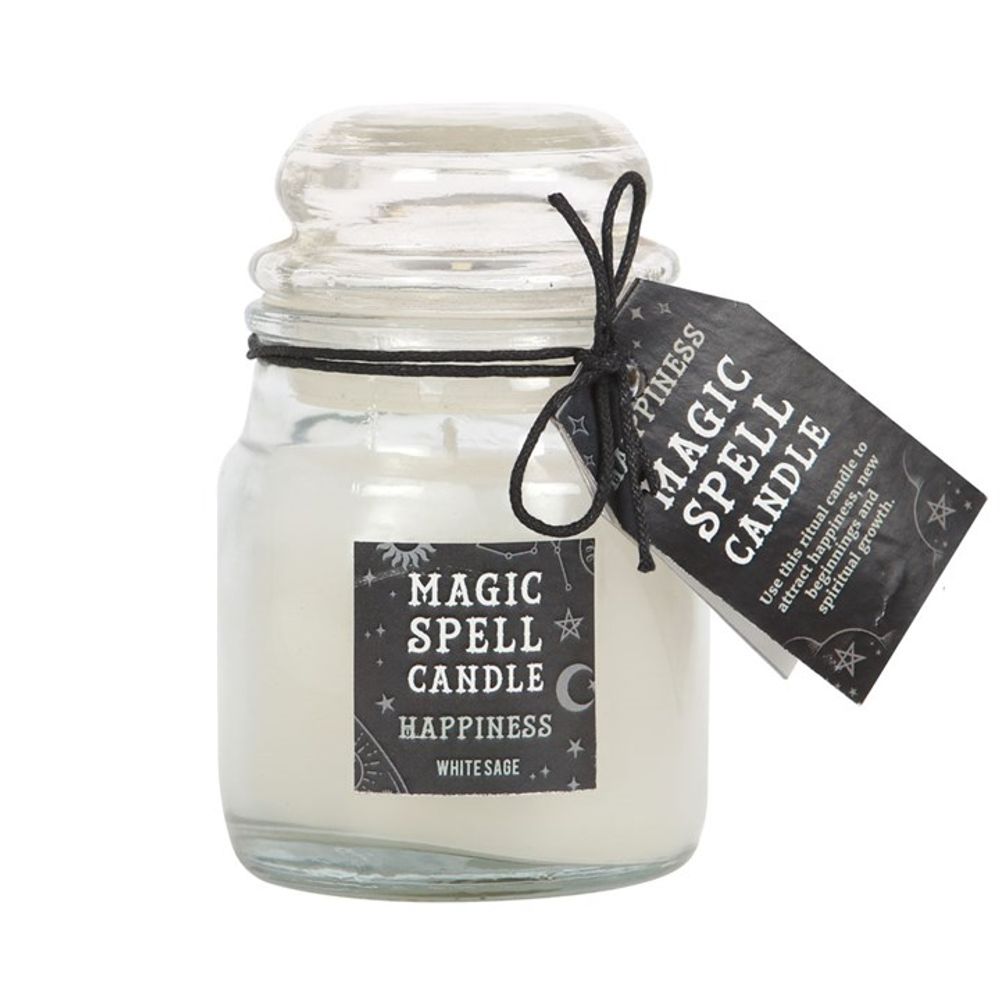White Sage 'Happiness' Spell Candle Jar