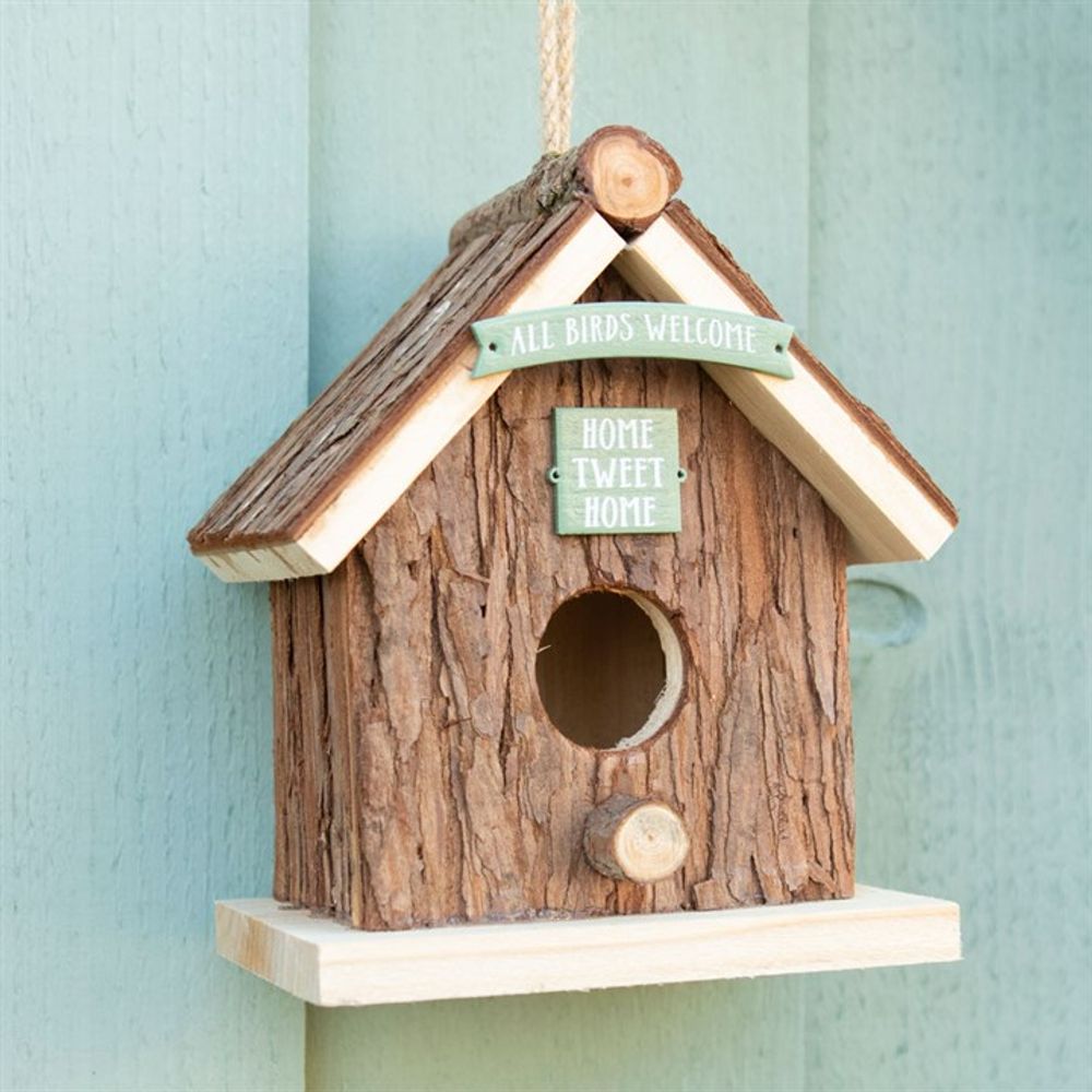 Wood Bark Bird House