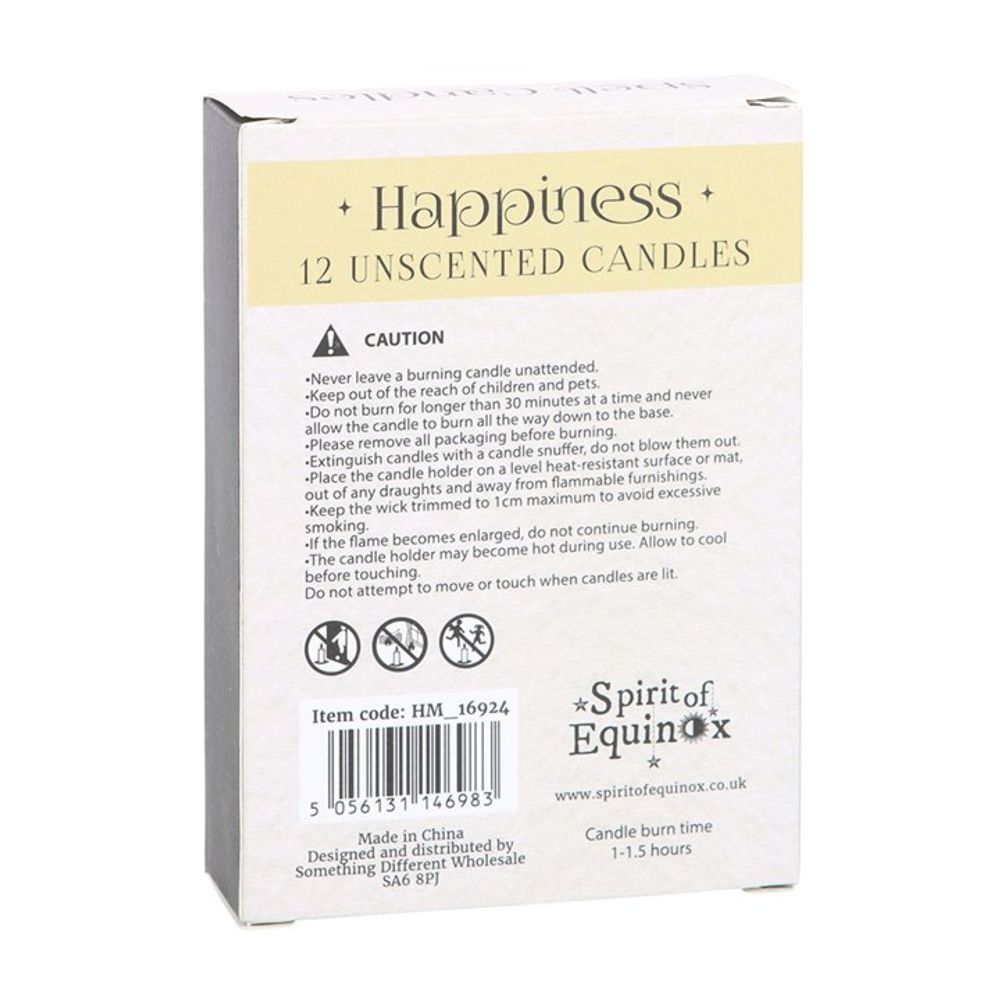 Pack of 12 Happiness Spell Candles