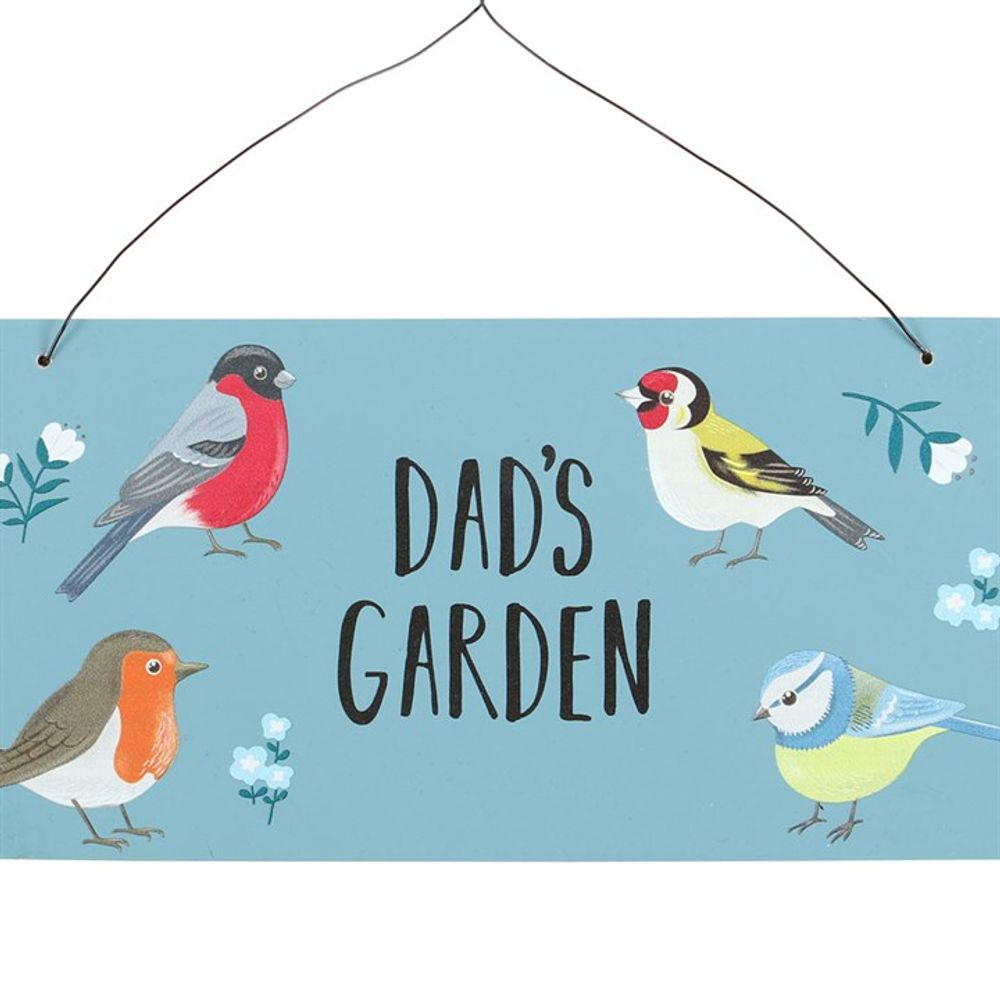 Dad's Garden British Garden Birds Sign