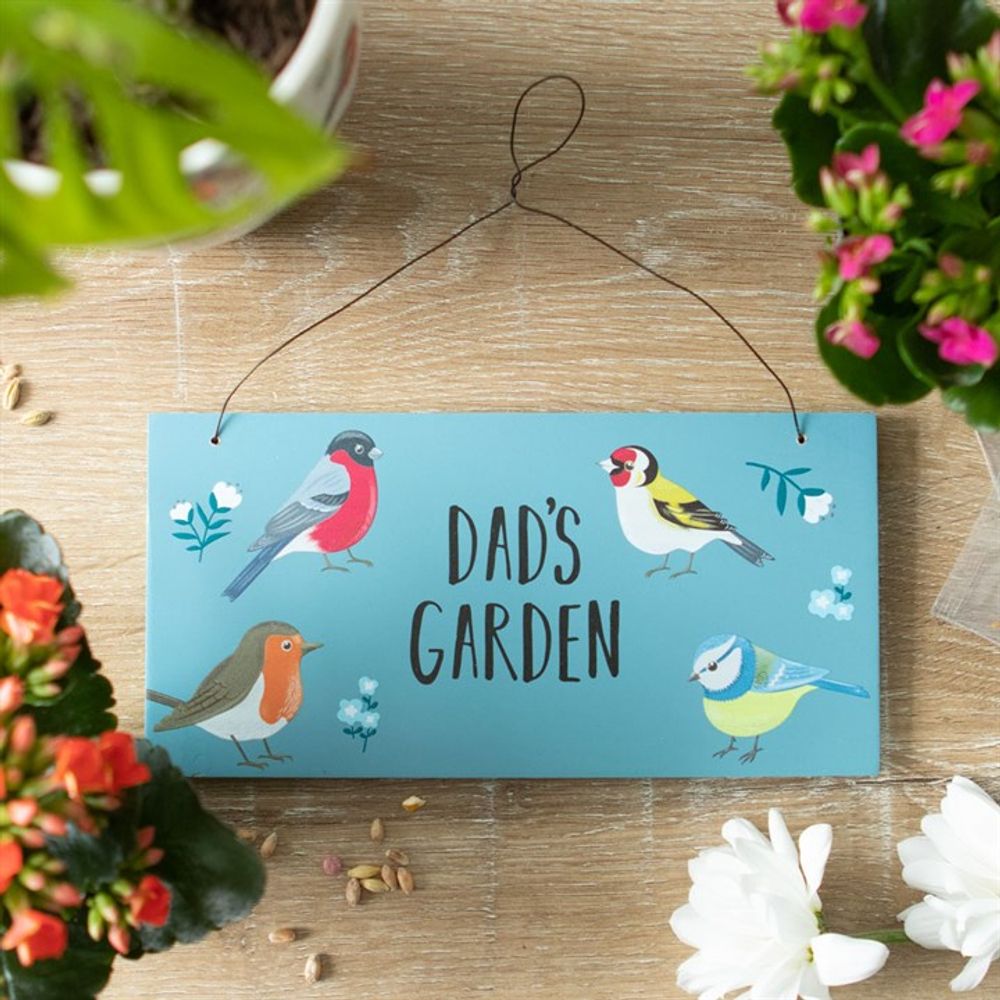 Dad's Garden British Garden Birds Sign